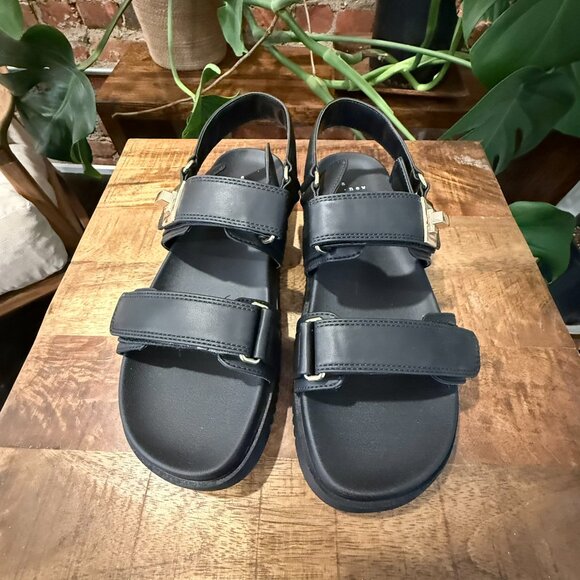 A New Day Chunky Black Sandal - Picture 3 of 4